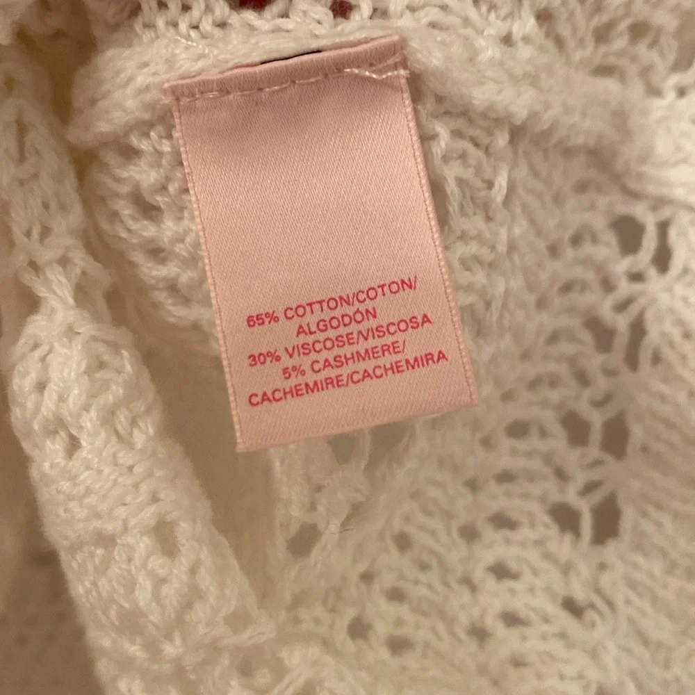 Victoria secret kiss of cashmere crochet sweater size xl - Picture 5 of 6